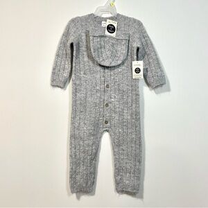 🔵3/$25 NEW George Knit Onesie w/ Matching Hat (size 18-24M)